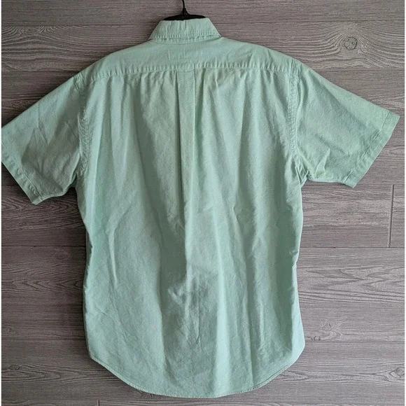 Polo Ralph Lauren Mens Classic Fit Mint Green Oxford Short Sleeve Shirt Size M - Picture 2 of 9